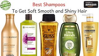 Best Shampoos To Get Soft Smooth and Shiny Hair I Top 10 shampoo In India With Price [upl. by Ahsil41]