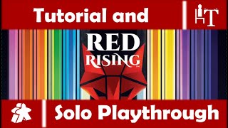 Red Rising Board Game  Teach and Solo Playthrough [upl. by Ahsakat]