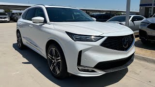 White 2025 Acura MDX Advance Walkaround [upl. by Dnarb]