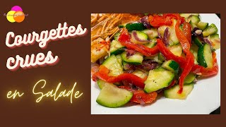 Courgettes crues en salade [upl. by Samtsirhc164]