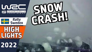 WRC Rally Highlights  Rally Sweden 2022  Day 1 Morning [upl. by Malin]