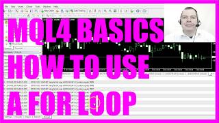 MQL4 TUTORIAL BASICS  9 HOW TO USE A FOR LOOP [upl. by Euqinmod]