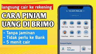 cara Pinjam Uang Di BRI tanpa jaminan  pinjaman online langsung cair [upl. by Einwahs]