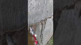 leaking concrete water tank repair process  this video shows how to repair leaking tanks [upl. by Garber]