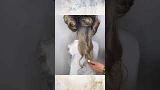 Half up half down quick and easy hairstyle tutorial [upl. by Morlee998]