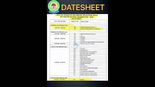 Class 10 Datesheet Class 12 Datesheet 🤫CBSE 2025 Datesheet cbseupdatescbsedatesheet2025 [upl. by Ladonna]