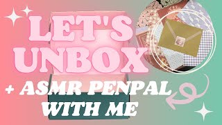 Shopee Stationery Mini Haul amp Penpal with Me Philippines  Pure ASMR [upl. by Nairoc]