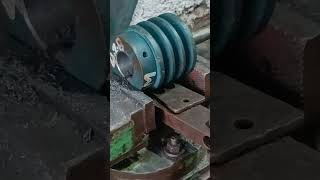 Pulley Key Making lathemachine [upl. by Esinev836]