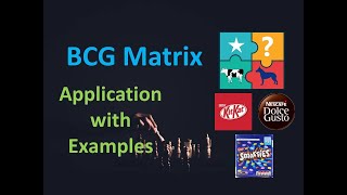 BCG Matrix  Application with Examples [upl. by Tristam]