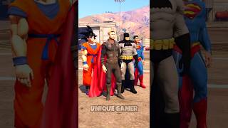 😱GTA 5  Superheros Lifting Cars Strength Checking💯 [upl. by Havot]