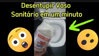 Como desentupir vaso sanitário soda cáustica [upl. by Neerac274]