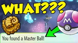 EXTRA MASTER BALLS amp FOSSILS IN POKEMON LETS GO CERULEAN CAVE TREASURE ROOM [upl. by Aititil993]