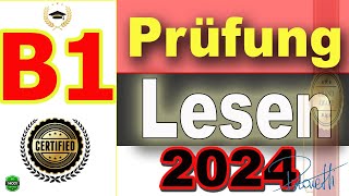 B1 Prüfung  Lesen ÜbungssatzGAST DTZ 2024 TEST deutschlernen deutschlandlearngerman [upl. by Braeunig284]