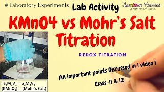 Titration of KMnO4 vs Ferrous ammonium sulphate Redox titrationHow to prepare FAS M20 [upl. by Newol]