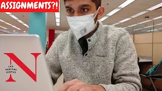 Snell Library ft Assignment Submission  Northeastern University  VLOG13 [upl. by Aisetra]