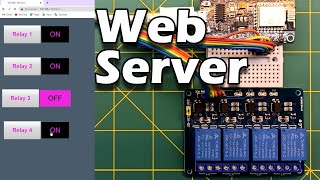 ESP32ESP8266 Relay Module  Web Server 4 Relay with ESP8266 Control AC Appliances [upl. by Warila]