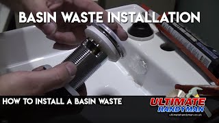 How to install a basin waste [upl. by Cowan]