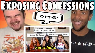 courtreezy EXPOSING your WILD CONFESSIONS AGAIN  Yall need therapy NOW REACTION [upl. by Ardnait]