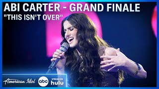 Abi Carter Sings Her Original New Single quotThis Isnt Overquot  American Idol 2024 [upl. by Herald]