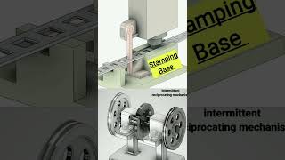 Type of intermittent reciprocating mechanism and auto metal scraping automobile shorts scraping [upl. by Mulry]