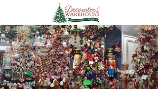 Decorators Warehouse  A Spectacular Tour Of Christmas Decor Of All Styles [upl. by Gerianne]