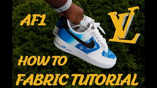 AIR FORCE 1 CUSTOM SHOE  HOW TO FULL TUTORIAL [upl. by Nosyk]