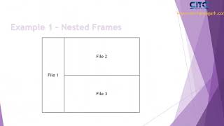 HTML Nested Frameset video tutorial [upl. by Ydneh352]