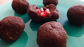 TRUFAS DE CHOCOLATE CON GRANADA 30 cal [upl. by Anirt]