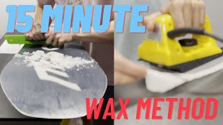 How to wax your snowboard in 15 MINUTES  wax secretsbrushing and polishing [upl. by Chui224]