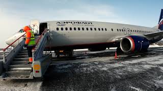 Aeroflot B737 from Irkutsk to Moscow flight report Business 4K [upl. by Drus]