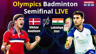 Olympics Badminton Semifinal Live  Lakshya Sen vs Viktor Axelsen  Paris Olympics 2024 [upl. by Carmella]