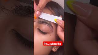 threading Eyebrow threading  threading eyebrows at home  beauty tips on face [upl. by Arrait426]