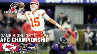 Kansas City Chiefs vs Baltimore Ravens Game Highlights  2023 AFC Championship [upl. by Kilah101]