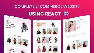 How To Create Complete Ecommerce Website Using React JS Step by Step Tutorial 2023 [upl. by Inittirb]