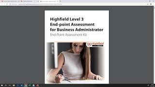 End Point Assessment  Portfolio and Project Submissions Webinar [upl. by Tiersten585]