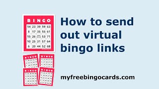 How to send out virtual bingo card links [upl. by Ailb]