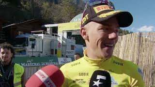 Thibau Nys  Interview at the finish  Stage 2  Tour de Romandie 2024 [upl. by Ranjiv677]