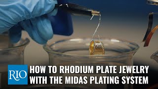 How To Rhodium Plate Jewelry with Midas® Plating System [upl. by Adnolahs]