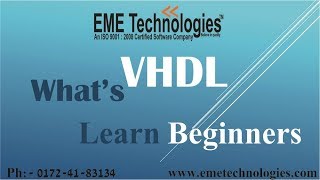 VHDL Tutorial For Beginners  VHDL Simulation  EME Technologies [upl. by Llerref]