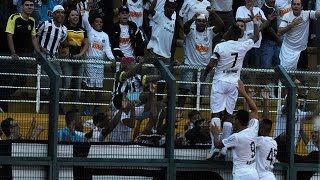 Santos 4 x 2 Linense  GOLS  PaulistaÌƒo 2015 010315 [upl. by Keyte]