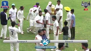 Russell Mania57  Final  Prince XI Vs Synopsys 11  AM Cricket Ground [upl. by Eeraj]