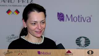 Interview with Alexandra Kosteniuk  FIDE Womens Grand Prix in Munich  8 Round [upl. by Roderic]