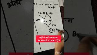 Lcm hcf nikalne ka trick math🖋 motivationmaths study preparation hcf mathtricksshorts [upl. by Neufer]