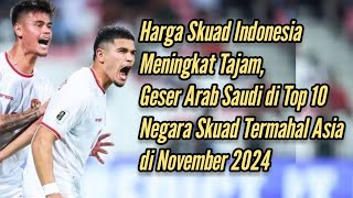 10 Negara Skuad Termahal di Kualifikasi 3 Piala Dunia 2026 AFC Nov 2024 kualifikasipialadunia2026 [upl. by Ariat]