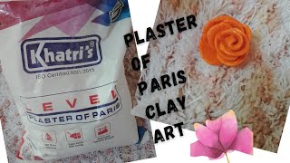 Plaster of paris recipe  Homemade clay craft clay Suzels KreativeCraft [upl. by Dorahs967]