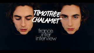 Timothée Chalamet French Radio Interview [upl. by Gnart]