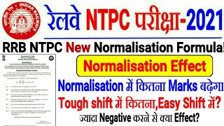 RRB NTPC CBT1 NORMALISATION में कितने MARKS बढ़ेंगे Tough Shift Vs Easy Shift Negative का Effect [upl. by Adnwahs]