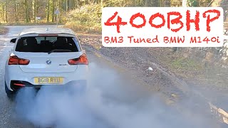 Stage 1 modified BMW M140i  BM3 Tuned 400bhp hatchback [upl. by Kayle]