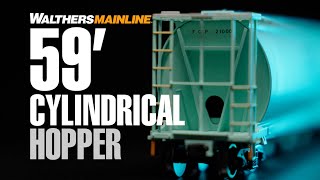 Walthers Mainline 59 Cylindrical Hopper [upl. by Niffirg]