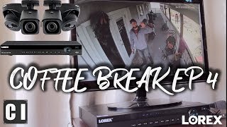 Lorex 4K Ultra HD IP Color Night Vision Security Camera InstallReview  Coffee Break Ep4 [upl. by Aramahs]